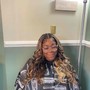 Goddess/ Faux Locs For Hair Cuts/Half head