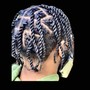 Adult medium knotless braids shoulder/midback length