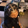 medium knotless braids