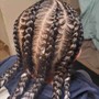 Cornrows with extention