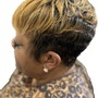 Rollerset-Relaxed hair only