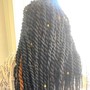 Med. Knotless Braids (midback)