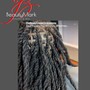 Two strand twist loc style