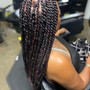 Braids front weave back