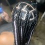 Large Knotless Braids (Waist)