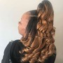 Virgin Relaxer with medium hair