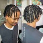 Starter locs on short hair + detox shampoo/ drytime