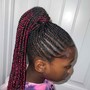 Kid's Braids w/ Weave