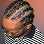 Men's 6-8 cornrows