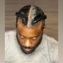 Men's 2 braids full head