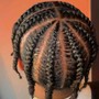 Men's 6-8 cornrows