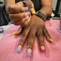 Acrylic Nails Polish Change