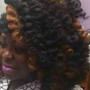 Shampoo & blow dry relaxed hair