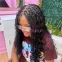 Traditional box braid medium size mid back