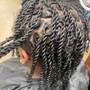 Boho knotless Braids (Medium)