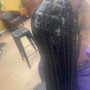 Boho knotless Braids (Medium)