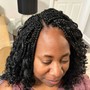 Small senegalese twist (mid back )