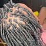 Faux locs adults size head