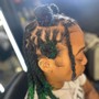 Double Process Color, Loc Re-twist, Two strand Twist