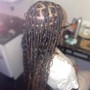 Medium Boho knotless braids Waist Length