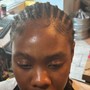 Box Braids Touch Up front