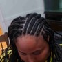 Half box braids and braids/ medium box braids