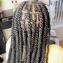 Invisible locs midback or shoulder length