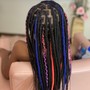 Medium knotless braids