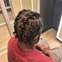 Girls braid with hair added