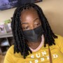 Full head loc retouch—(soft locs/ faux locs only!)