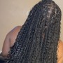 Large Knotless Box Braids