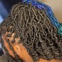 Mid back island locs