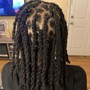 Full head loc retouch—(soft locs/ faux locs only!)