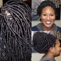 Individual Faux/Boho/Goddess Loc Extensions + Hair Included