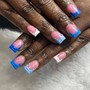 Ombre/French tip Acrylic Nails