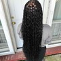 Smeduim boho knotless braids