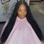 SMedium Knotless Braids Mid-back Waist Length