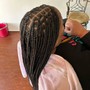 kid small knotless braids