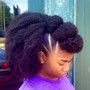 Bantu Knots with natural hair (no weave added)