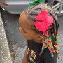 Kid's Feed In Ponytail Styles