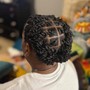 Spiral Set/Bantu knots/ braid out/pipe cleaners