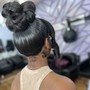 Natural hair Ponytails