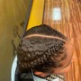 Basic braids on natural hair