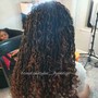 Knotless Crochet Braids curl hair