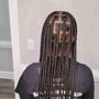 Medium box braid mid back