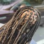 medium knotless Box Braids