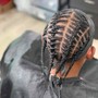 Men wash and braid or twist