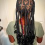 Stitch Braids 4-5 braids straight back or low bun