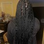 Large Knotless Box Braids