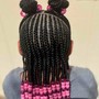 Kid's Jumbo Knotless Braids